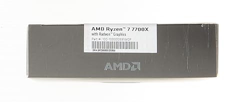 AMD Ryzensets 7 7800X3D Processor with 3D V Cache technology (integrated Radeon Graphics, 8 cores/16 threads, 120W TDP, AM5 Socket, 104MB cache, up to 5.0 GHz max boost, no cooler)