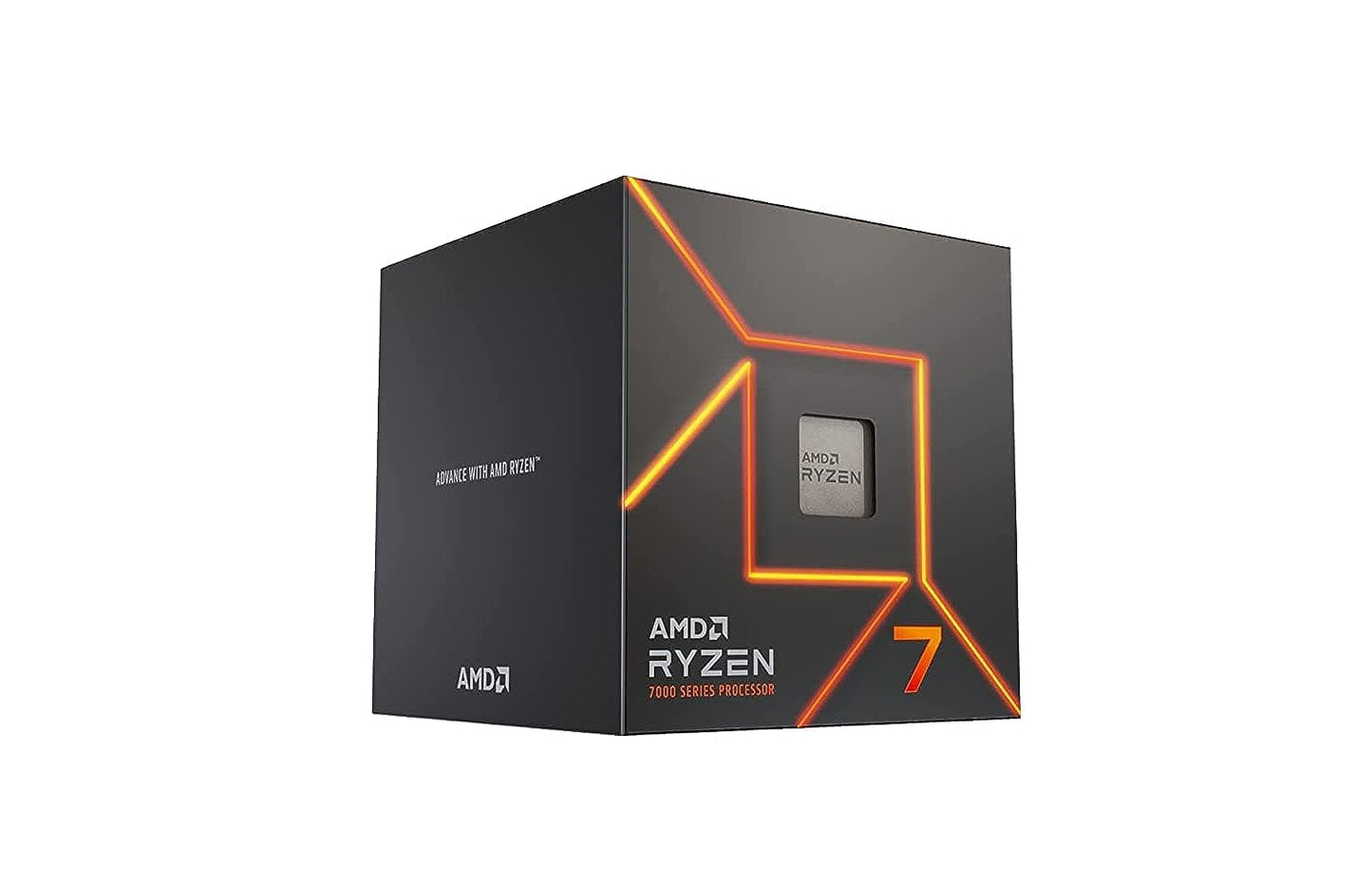 AMD Ryzensets 7 7800X3D Processor with 3D V Cache technology (integrated Radeon Graphics, 8 cores/16 threads, 120W TDP, AM5 Socket, 104MB cache, up to 5.0 GHz max boost, no cooler)