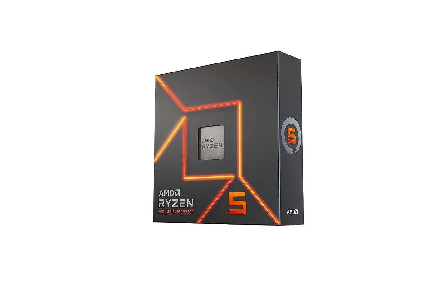 AMD Ryzensets 7 7800X3D Processor with 3D V Cache technology (integrated Radeon Graphics, 8 cores/16 threads, 120W TDP, AM5 Socket, 104MB cache, up to 5.0 GHz max boost, no cooler)