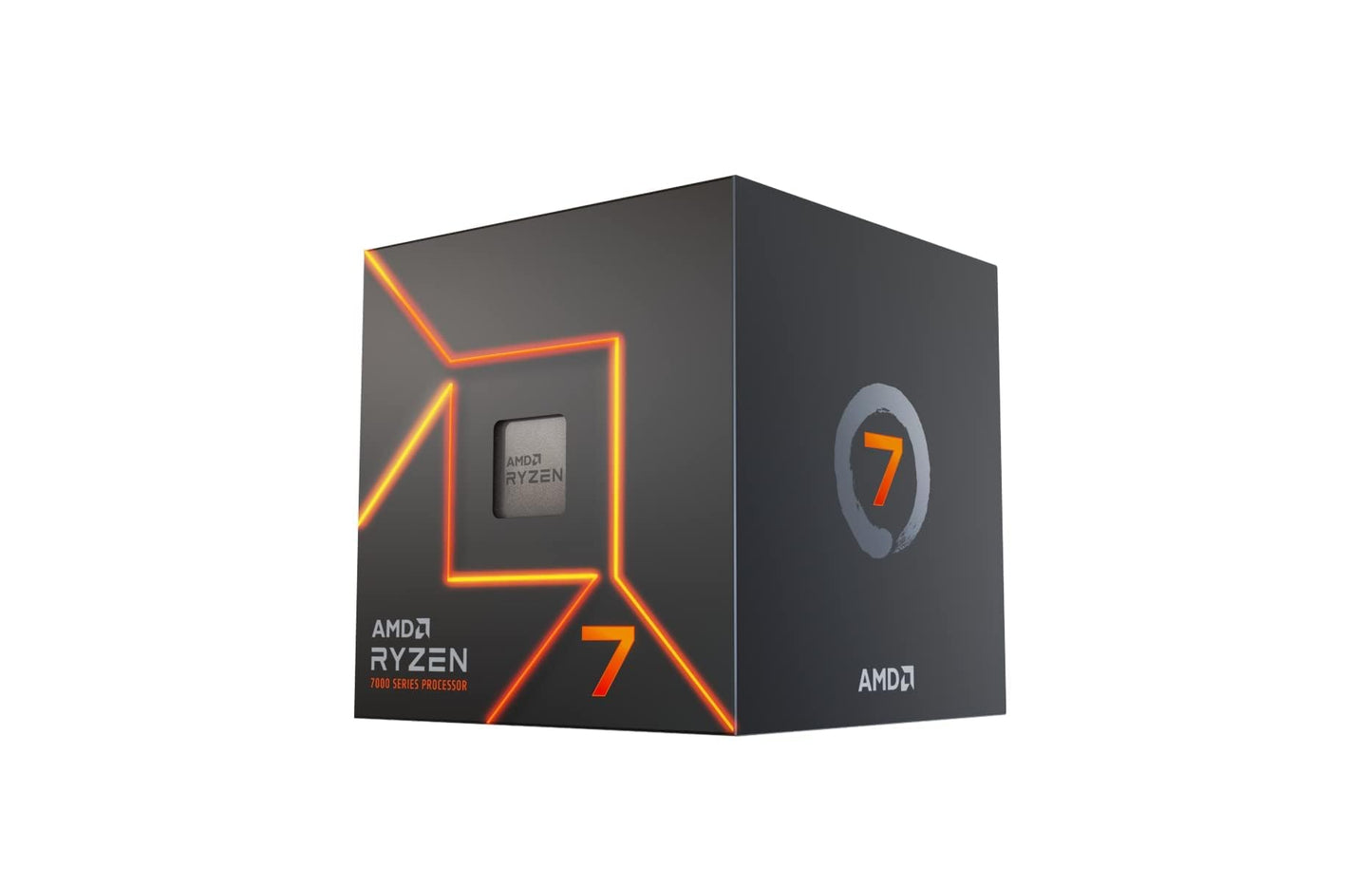 AMD Ryzensets 7 7800X3D Processor with 3D V Cache technology (integrated Radeon Graphics, 8 cores/16 threads, 120W TDP, AM5 Socket, 104MB cache, up to 5.0 GHz max boost, no cooler)