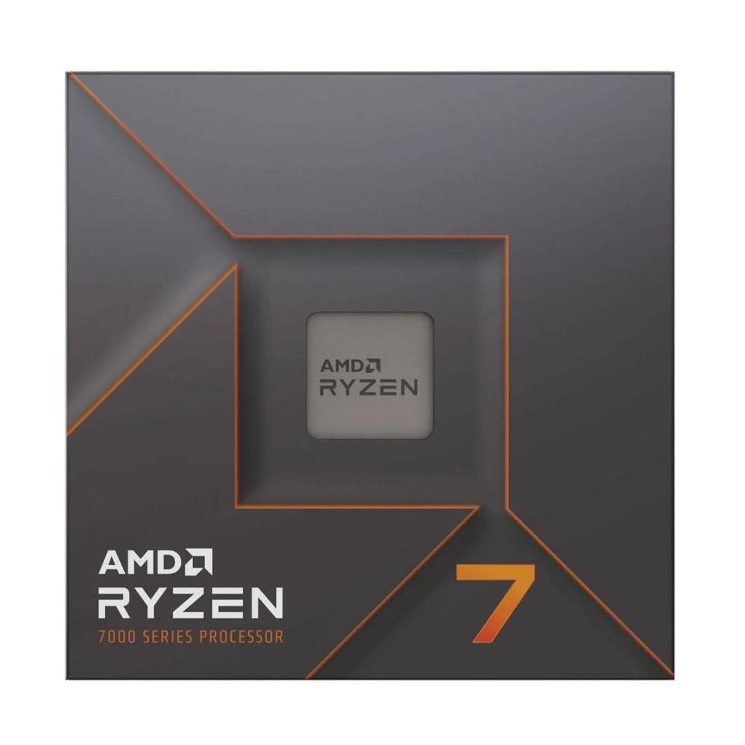 AMD Ryzensets 7 7800X3D Processor with 3D V Cache technology (integrated Radeon Graphics, 8 cores/16 threads, 120W TDP, AM5 Socket, 104MB cache, up to 5.0 GHz max boost, no cooler)