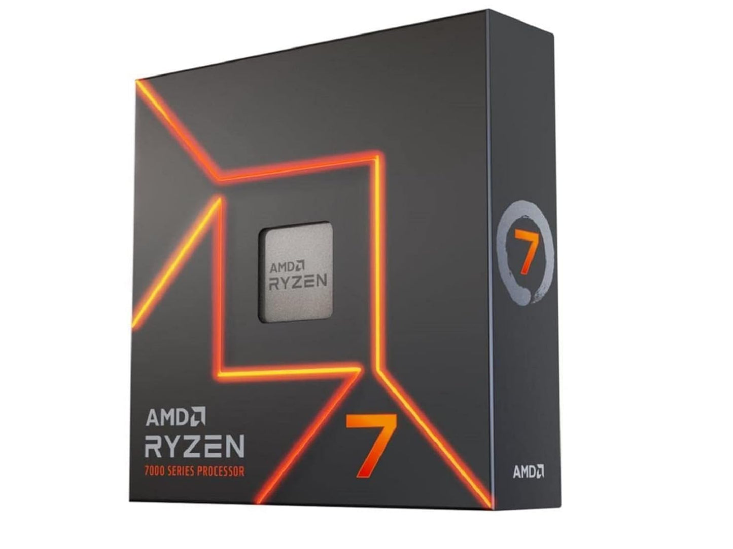 AMD Ryzensets 7 7800X3D Processor with 3D V Cache technology (integrated Radeon Graphics, 8 cores/16 threads, 120W TDP, AM5 Socket, 104MB cache, up to 5.0 GHz max boost, no cooler)