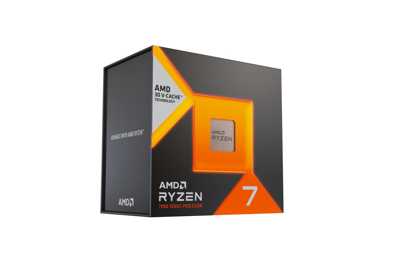 AMD Ryzensets 7 7800X3D Processor with 3D V Cache technology (integrated Radeon Graphics, 8 cores/16 threads, 120W TDP, AM5 Socket, 104MB cache, up to 5.0 GHz max boost, no cooler)