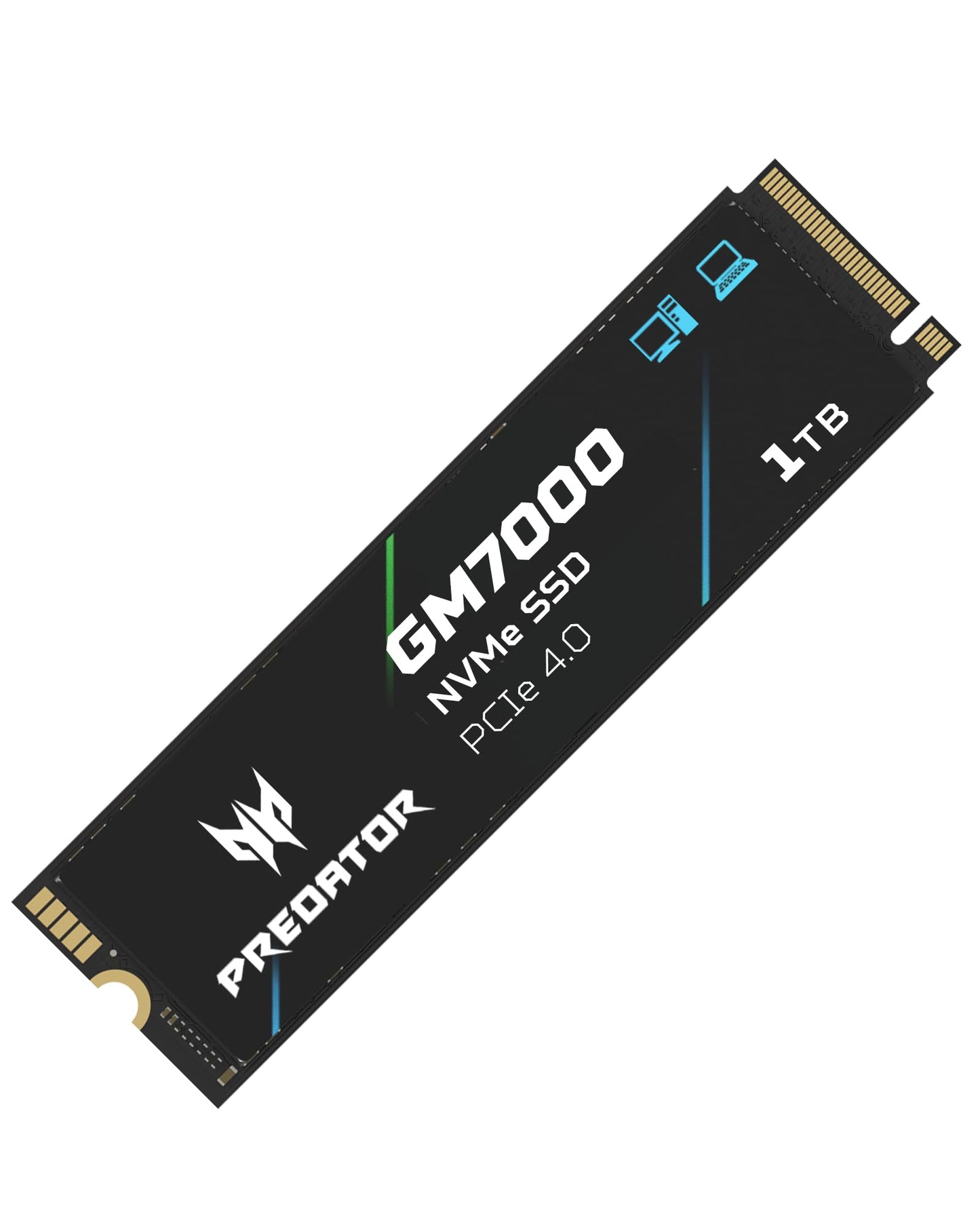 Acer Predator GM7000 2TB Internal SSD: M.2 2280 PCIe NVMe Gen4x4 with DRAM Cache, Up to 7400 MB/s Read, Internal Solid State Drive for Laptop & Desktop PC, PS5 Compatible