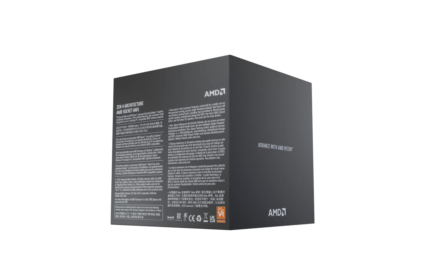 AMD Ryzensets 7 7800X3D Processor with 3D V Cache technology (integrated Radeon Graphics, 8 cores/16 threads, 120W TDP, AM5 Socket, 104MB cache, up to 5.0 GHz max boost, no cooler)