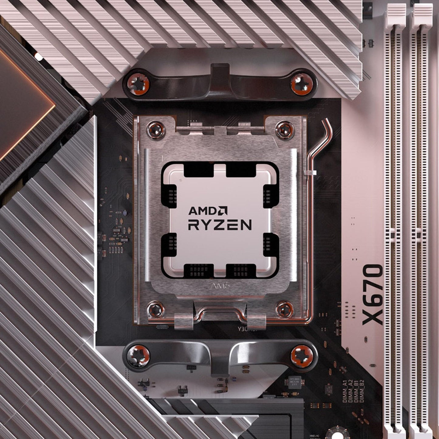 AMD Ryzensets 7 7800X3D Processor with 3D V Cache technology (integrated Radeon Graphics, 8 cores/16 threads, 120W TDP, AM5 Socket, 104MB cache, up to 5.0 GHz max boost, no cooler)